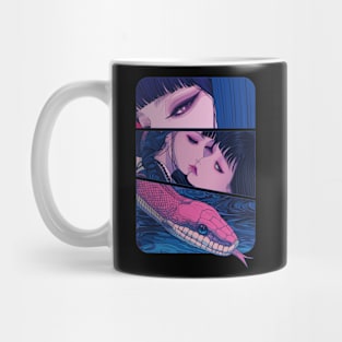 Geisha dragon in water 7213 Mug